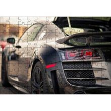 Cakapuzzle Audi R8 Siyah Modifiye Otomobil Görseli 120 Parça Ahşap Puzzle