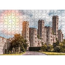 Cakapuzzle Avrupa Soylu Malikanesi ve Bulutlu Gökler 120 Parça Ahşap Puzzle
