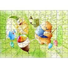Cakapuzzle Ayı Bubu ve Topaçlar 120 Parça Ahşap Puzzle