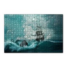 Cakapuzzle Azgın Dalgalar ve Yelkenli 120 Parça Ahşap Puzzle