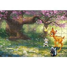 Cakapuzzle Bambi ve Arkadaşları Ormanda 120 Parça Ahşap Puzzle