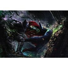 Cakapuzzle Batman Superman Ezici Yumruk 120 Parça Ahşap Puzzle