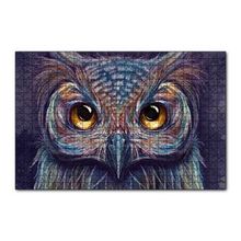 Cakapuzzle Baykuş Gözler Yakın Plan İllüstrasyon 120 Parça Ahşap Puzzle