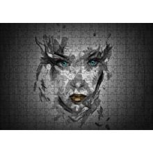 Cakapuzzle Belirsiz Boyama Tekniğiyle Kadın Yüzü 120 Parça Ahşap Puzzle