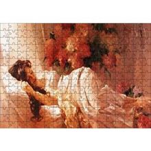 Cakapuzzle Beyaz Elbiseli Uyuyan Kadın 120 Parça Ahşap Puzzle