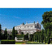 Cakapuzzle Beyaz Malikane ve Bahçesi 120 Parça Ahşap Puzzle