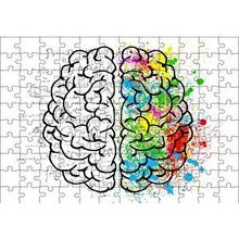 Cakapuzzle Beyin Kıvrımları Sanat ve Bilim 120 Parça Ahşap Puzzle