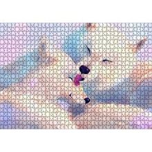 Cakapuzzle Birbirini Temizleyen Beyaz Kurtlar Çizim 120 Parça Ahşap Puzzle