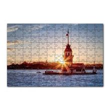 Cakapuzzle Boğaz Kız Kulesi ve Günbatımı 120 Parça Ahşap Puzzle