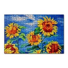 Cakapuzzle Boyama Sanatı Günebakan Görseli 120 Parça Ahşap Puzzle