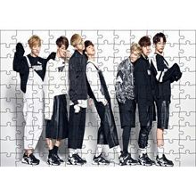 Cakapuzzle BTS Kore Pop Baştanaşağı Puma 120 Parça Ahşap Puzzle