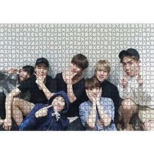 Cakapuzzle BTS Kore Pop Gülümseyen Yüzler 120 Parça Ahşap Puzzle