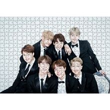 Cakapuzzle BTS Kore Pop Siyah Takım Elbiseli 120 Parça Ahşap Puzzle