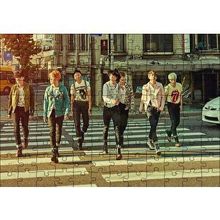 Cakapuzzle BTS Kore Pop Yaya Geçidinde 120 Parça Ahşap Puzzle
