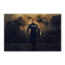 Cakapuzzle Captain America Gecede Savaş 120 Parça Ahşap Puzzle