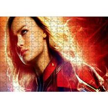Cakapuzzle Captain Marvel Brie Larson 120 Parça Ahşap Puzzle
