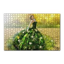 Cakapuzzle Çatlak Topraklar ve Yeşeren Elbiseli Kız 120 Parça Ahşap Puzzle