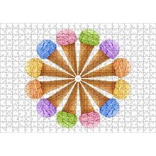 Cakapuzzle Çeşitli Kornet Dondurma Yelpazesi 120 Parça Ahşap Puzzle
