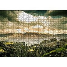 Cakapuzzle Çıplak Tepeler Bulutlar ve Kayalıklar 120 Parça Ahşap Puzzle