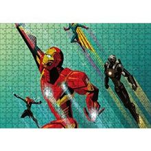 Cakapuzzle Civil War Iron Man Rising Mdf 120 Parça Puzzle