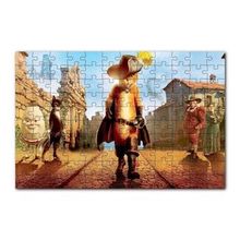 Cakapuzzle Çizmeli Kedi Dreamworks Animasyon 120 Parça Ahşap Puzzle