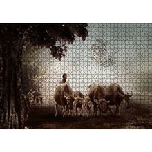 Cakapuzzle Çoban ve Küçük Sürüsü 120 Parça Ahşap Puzzle