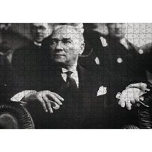 Cakapuzzle Cumhuriyet Bayaramı Töreninde Atatürk Görseli 120 Parça Ahşap Puzzle
