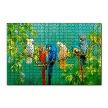 Cakapuzzle Daldaki Renkli Papğanlar Görseli 120 Parça Ahşap Puzzle