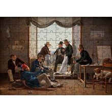 Cakapuzzle Danimarkalı Sanatçılar Romada 120 Parça Ahşap Puzzle