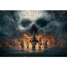 Cakapuzzle Deniz Savaşı Alevler İçinde Gemiler 120 Parça Ahşap Puzzle