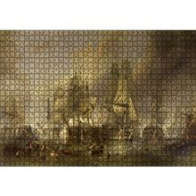 Cakapuzzle Deniz Savaşında Kalyonlar 120 Parça Ahşap Puzzle