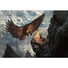 Cakapuzzle Dev Kartal ve Kayalıktaki Savaşçılar Puzzle