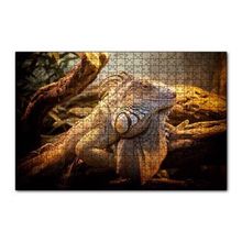 Cakapuzzle Dev Kertenkele ve Güneş Işıkları Mdf 120 Parça Puzzle