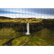 Cakapuzzle Dev Şelale ve Yemyeşil Çevre 120 Parça Ahşap Puzzle
