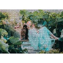 Cakapuzzle Dev Yapraklar Arasındaki Japon Kız 120 Parça Ahşap Puzzle