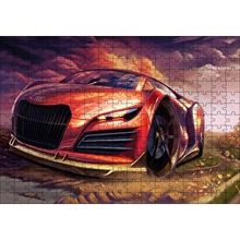 Cakapuzzle Dijital Sanat Audi R9 Görseli 120 Parça Ahşap Puzzle