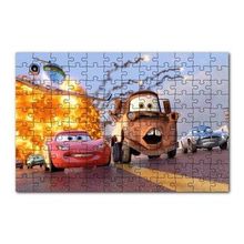 Cakapuzzle Disney Cars Şimşek McQueen ve Mater 120 Parça Ahşap Puzzle