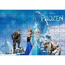 Cakapuzzle Disney Frozen Karekterleri Görseli 120 Parça Ahşap Puzzle
