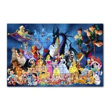 Cakapuzzle Disney Masal Kahramanları Bir Arada 120 Parça Ahşap Puzzle