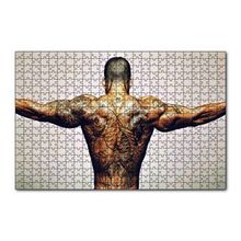 Cakapuzzle Dövmeli Adam ve Kasları 120 Parça Ahşap Puzzle