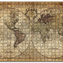 Cakapuzzle Dünya Haritası 1725 Yılı Mdf 1000 Parça Puzzle