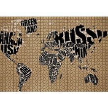Cakapuzzle Dünya Haritası Ülke İsimleri Yazılı 120 Parça Ahşap Puzzle