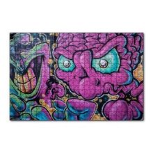 Cakapuzzle Duvar Boyama Beyin ve Gözler 120 Parça Ahşap Puzzle