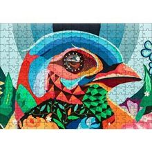 Cakapuzzle Duvar Boyama Renkli Kuş 120 Parça Ahşap Puzzle