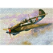 Cakapuzzle El Boyama Sanat Savaş Üçağı 120 Parça Ahşap Puzzle