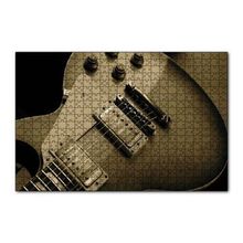 Cakapuzzle Elektrogitar Yakın Çekim Detay 120 Parça Ahşap Puzzle
