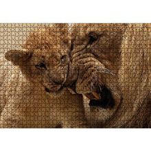 Cakapuzzle Erkek Aslan ve Evladı 120 Parça Ahşap Puzzle