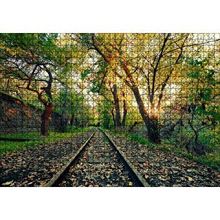 Cakapuzzle Ermenistan Erivan Orman İçi Demiryolu 120 Parça Ahşap Puzzle