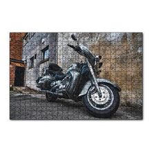 Cakapuzzle Eski Binalar ve Harley Davidson 120 Parça Ahşap Puzzle