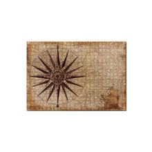 Cakapuzzle Eski Dünya Haritası Üzerinde Pusula 120 Parça Ahşap Puzzle